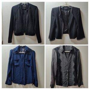 Lot bundle combo of 4 designer blouses and jackets
